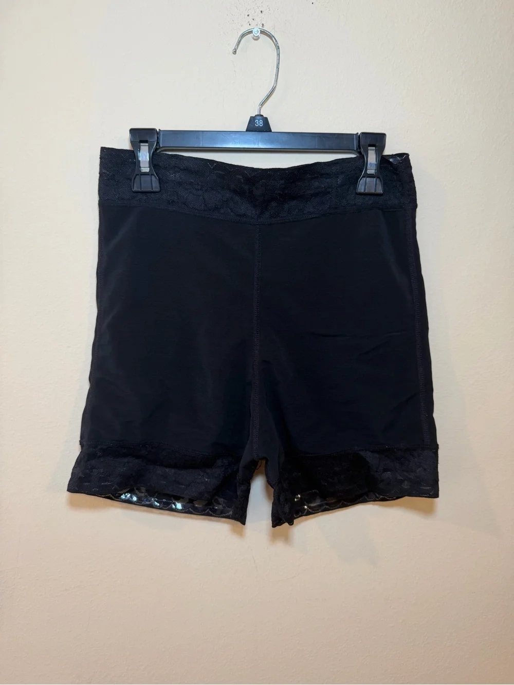 Black Lace Trim Women's Shaping Shorts